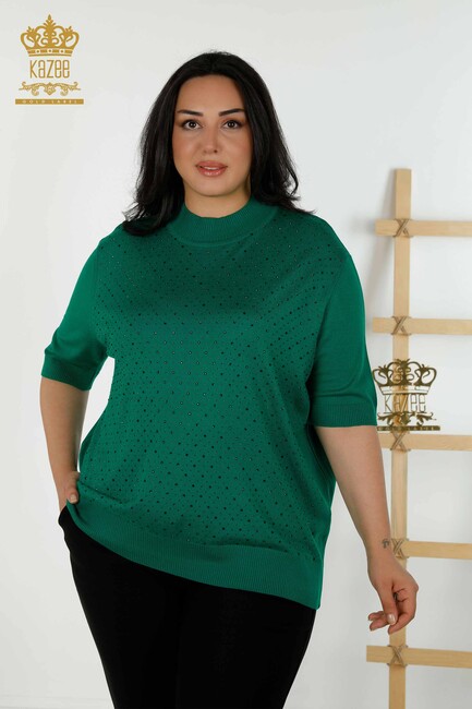 Women's Knitwear American Model Green - 16950 | KAZEE - Thumbnail