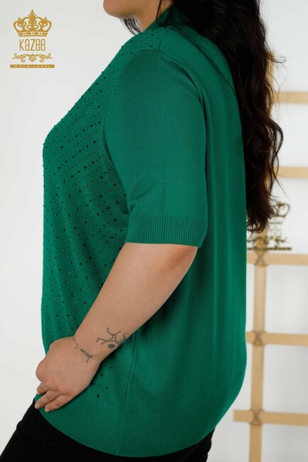 Women's Knitwear American Model Green - 16950 | KAZEE - Thumbnail