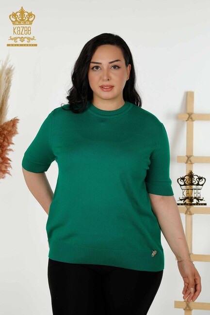 Women's Knitwear American Model Green - 30389 | KAZEE - Thumbnail