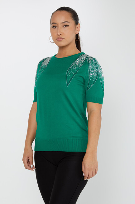 Women's Knitwear American Model Green - 31238 | KAZEE - Thumbnail