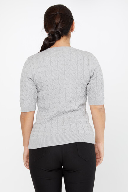 Women's Knitwear American Model Gray - 30773 | KAZEE - Thumbnail