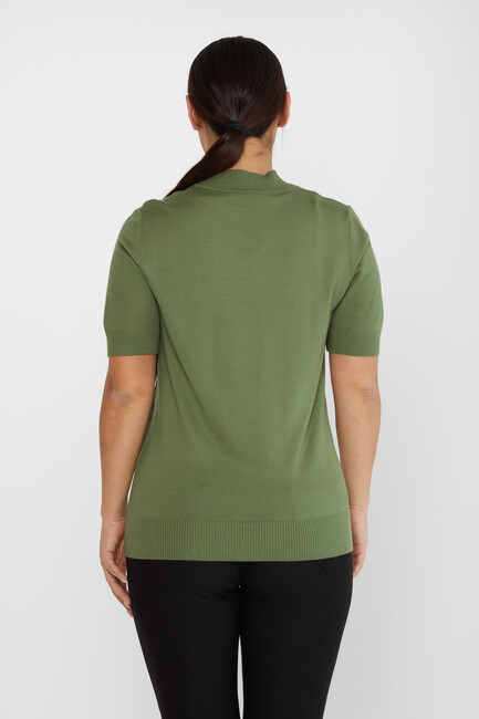 Women's Knitwear American Model Khaki - 30078 | KAZEE - Thumbnail