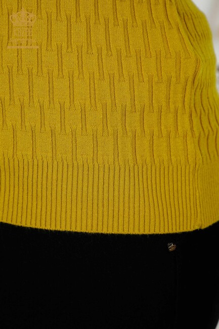 Women's Knitwear American Model Mustard - 30338 | KAZEE - Thumbnail