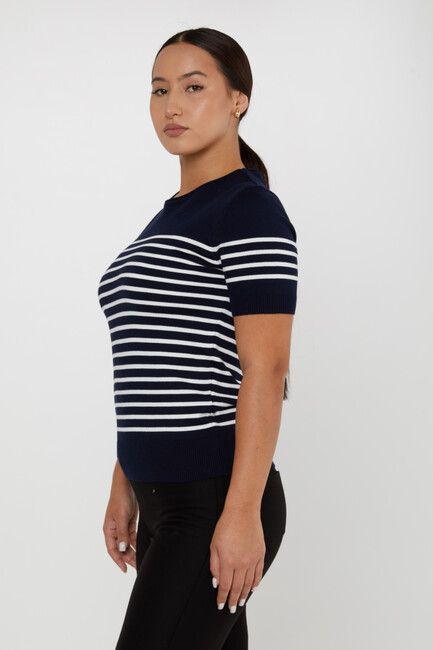 Women's Knitwear American Model Navy Blue - 30396 | KAZEE - Thumbnail