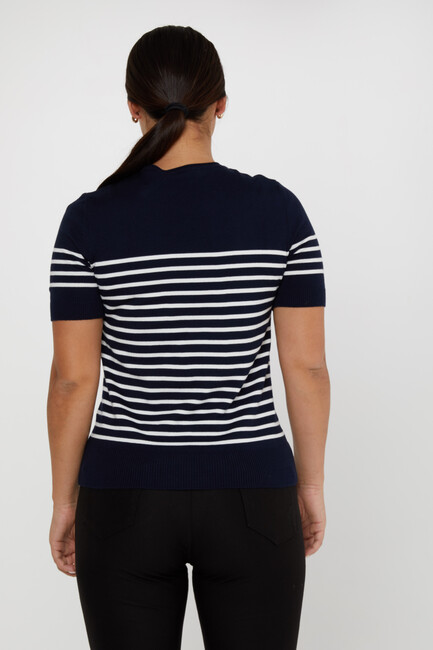 Women's Knitwear American Model Navy Blue - 30396 | KAZEE - Thumbnail