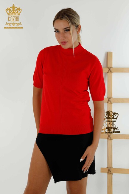 Women's Knitwear American Model Red - 30334 | KAZEE - Thumbnail