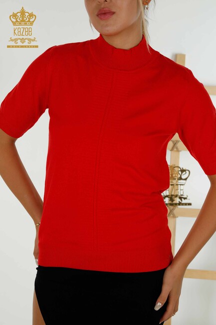 Women's Knitwear American Model Red - 30334 | KAZEE - Thumbnail