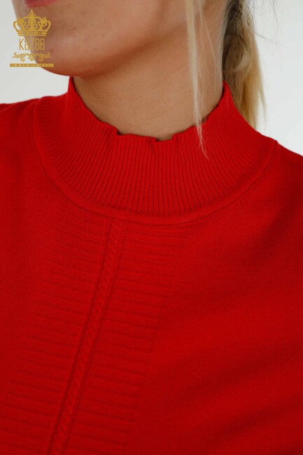 Women's Knitwear American Model Red - 30334 | KAZEE - Thumbnail