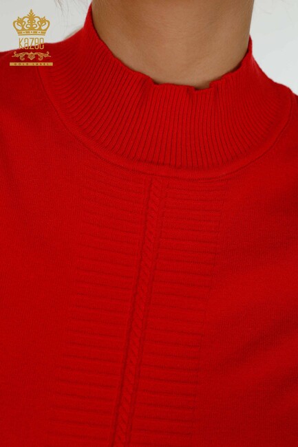 Women's Knitwear American Model Red - 30334 | KAZEE - Thumbnail