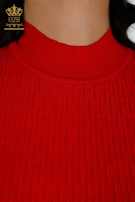 Women's Knitwear American Model Red - 30338 | KAZEE - Thumbnail