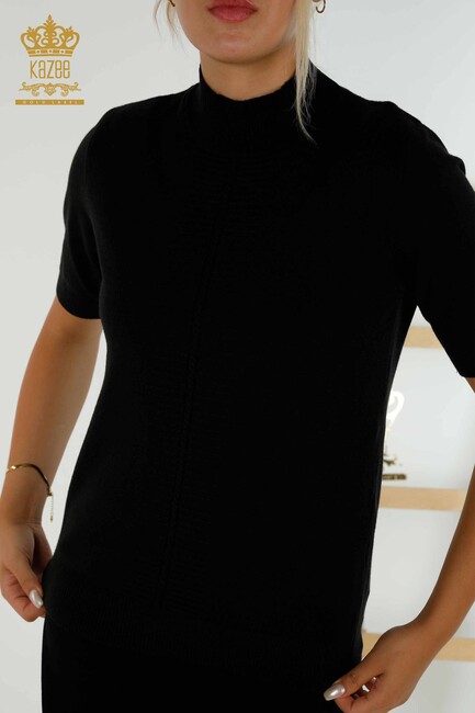 Women's Knitwear American Model Black - 30334 | KAZEE - Thumbnail