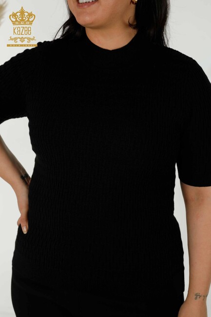 Women's Knitwear American Model Black - 30338 | KAZEE - Thumbnail