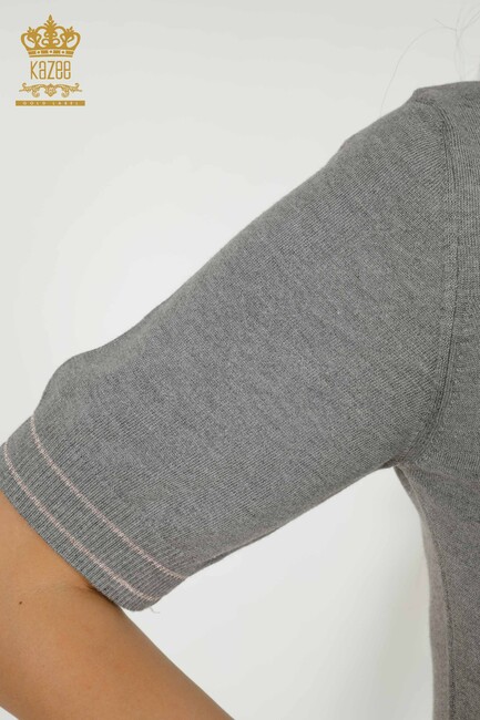 Women's Knitwear American Model Gray - 30110 | KAZEE - Thumbnail