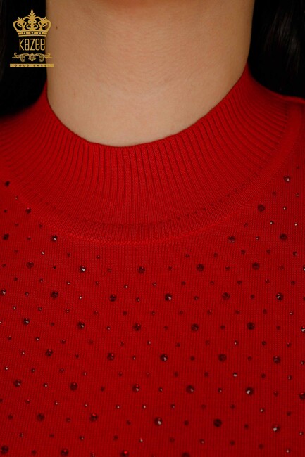 Women's Knitwear American Model Red - 16950 | KAZEE - Thumbnail