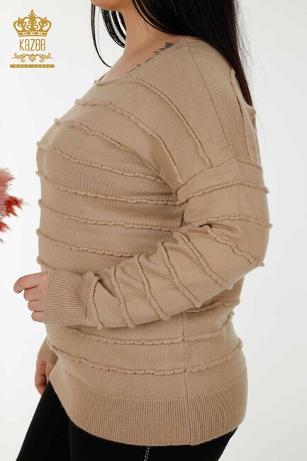 Women's Knitwear Basic Beige - 30169 | KAZEE - Thumbnail