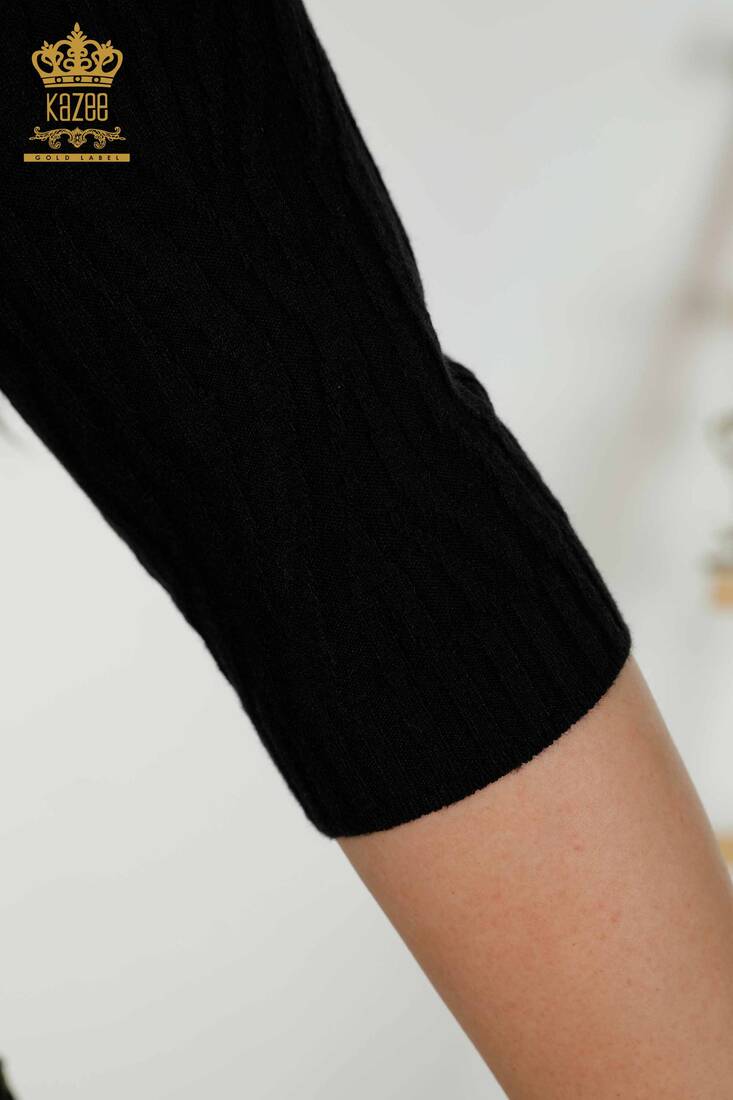 Women's Knitwear Basic Black - 30290 | KAZEE