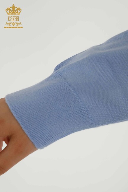 Women's Knitwear Basic Blue - 30213 | KAZEE - Thumbnail