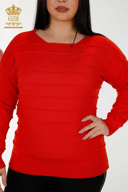 Women's Knitwear Basic Coral - 30169 | KAZEE - Thumbnail