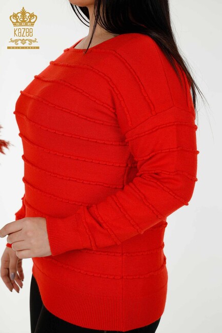 Women's Knitwear Basic Coral - 30169 | KAZEE - Thumbnail