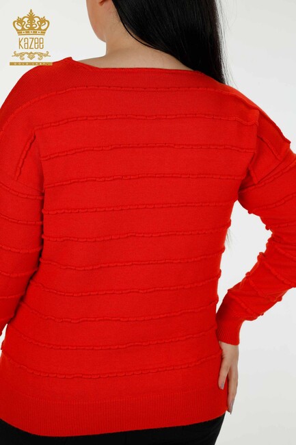 Women's Knitwear Basic Coral - 30169 | KAZEE - Thumbnail