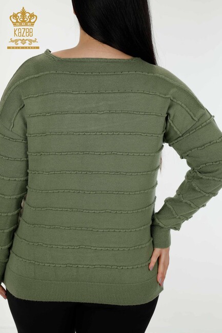 Women's Knitwear Basic Khaki - 30169 | KAZEE - Thumbnail