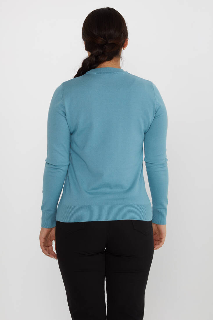 Women's Knitwear Basic Long Sleeve Mint - 31574 | KAZEE