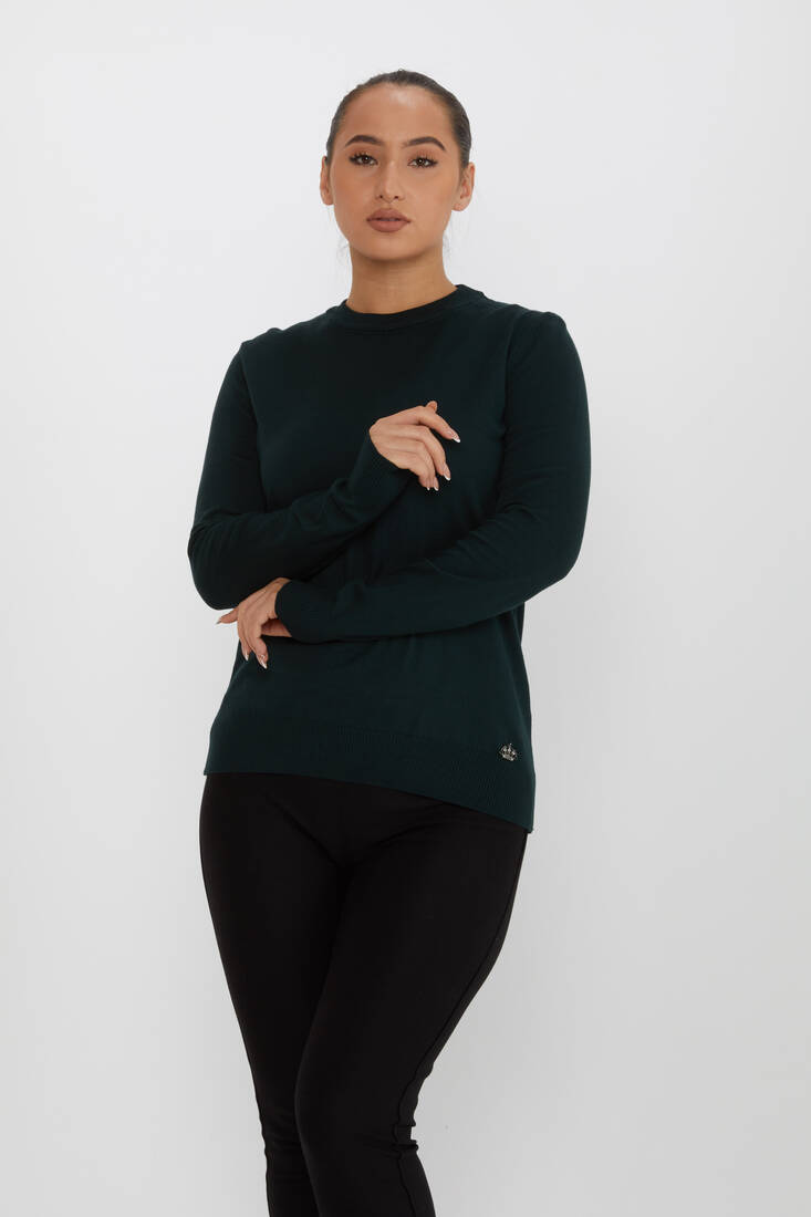 Women's Knitwear Basic Long Sleeve Nefti - 31574 | KAZEE