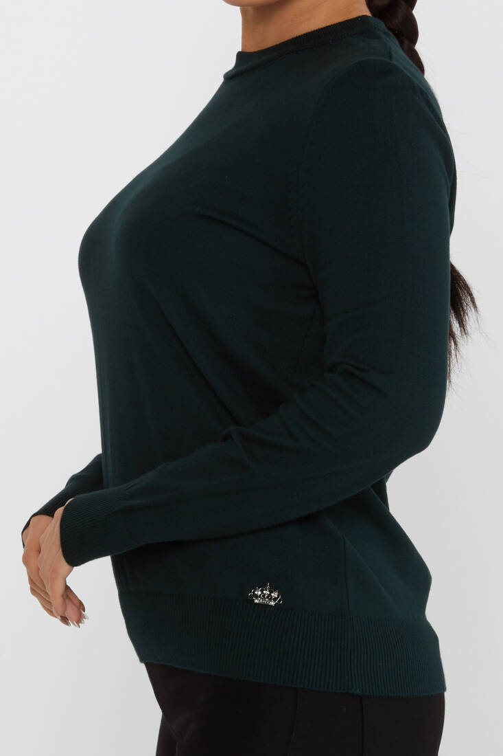 Women's Knitwear Basic Long Sleeve Nefti - 31574 | KAZEE