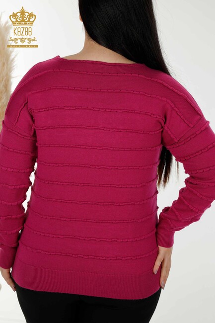 Women's Knitwear Basic Purple - 30169 | KAZEE - Thumbnail