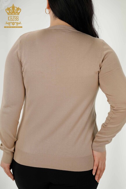 Women's Knitwear Basic Mink - 30181 | KAZEE - Thumbnail