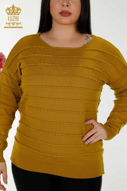 Women's Knitwear Basic Mustard - 30169 | KAZEE - Thumbnail