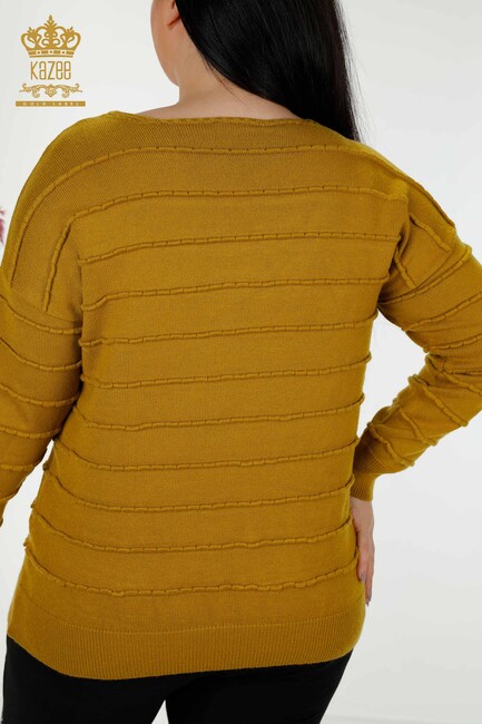 Women's Knitwear Basic Mustard - 30169 | KAZEE - Thumbnail