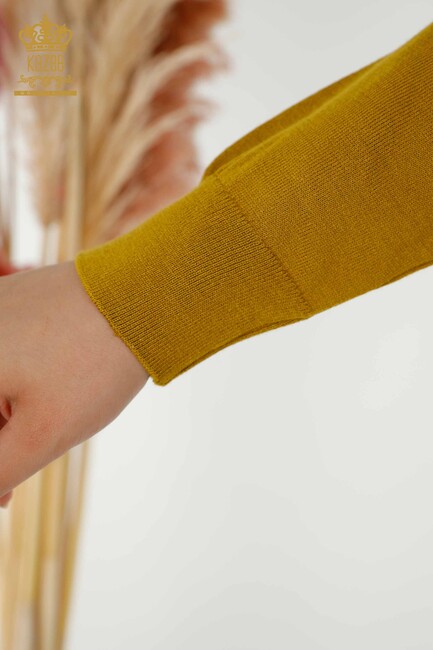 Women's Knitwear Basic Mustard - 30181 | KAZEE - Thumbnail