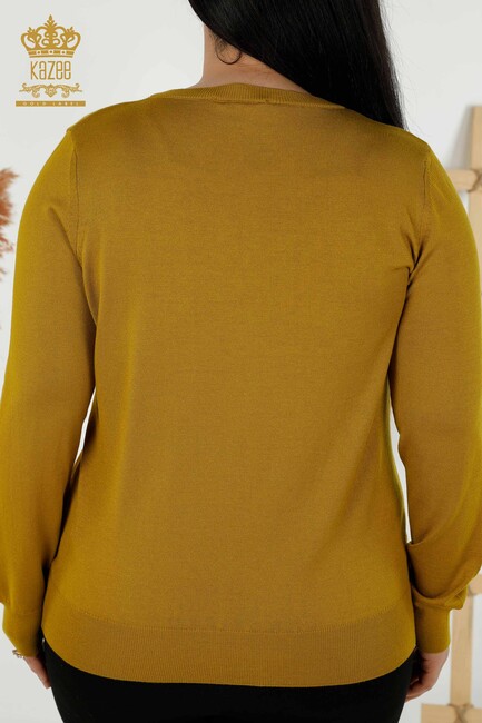 Women's Knitwear Basic Mustard - 30181 | KAZEE - Thumbnail