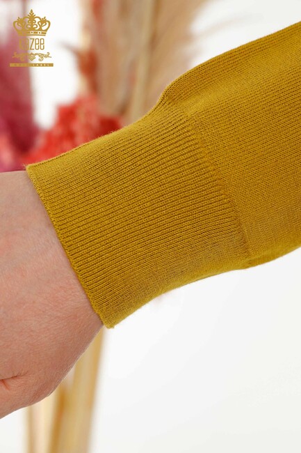 Women's Knitwear Basic Mustard - 30213 | KAZEE - Thumbnail