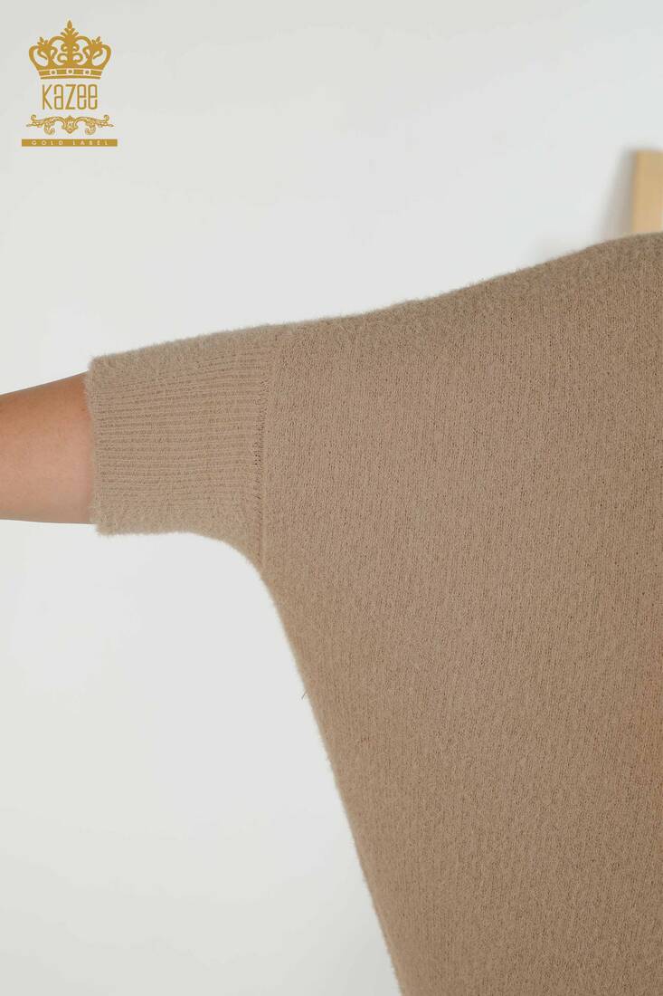 Women's Knitwear Bat Sleeve Beige - 30293 | KAZEE