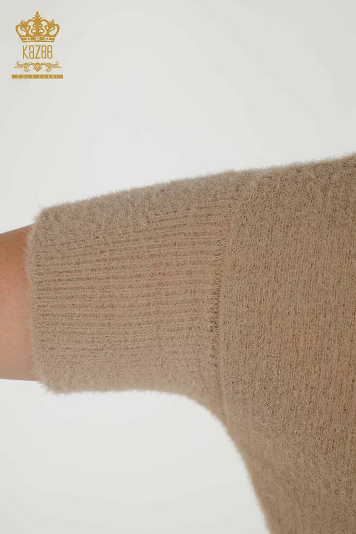 Women's Knitwear Bat Sleeve Beige - 30293 | KAZEE