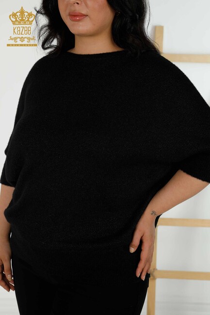 Women's Knitwear Bat Sleeve Black - 30293 | KAZEE - Thumbnail