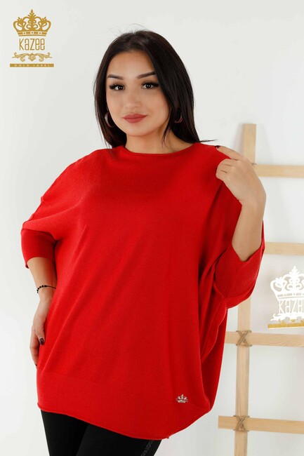 Women's Knitwear Bat Sleeve Coral - 30241 | KAZEE - Thumbnail