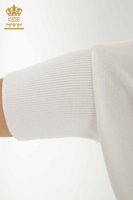 Women's Knitwear Bat Sleeve Ecru - 30241 | KAZEE - Thumbnail