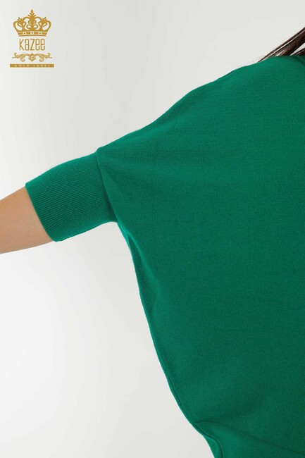 Women's Knitwear Bat Sleeve Green - 30241 | KAZEE - Thumbnail