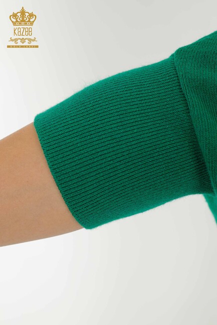 Women's Knitwear Bat Sleeve Green - 30241 | KAZEE - Thumbnail