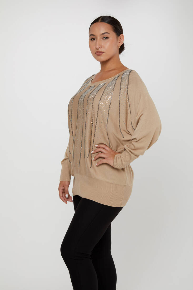 Women's Knitwear Bat Sleeve Mink - 30675 | KAZEE