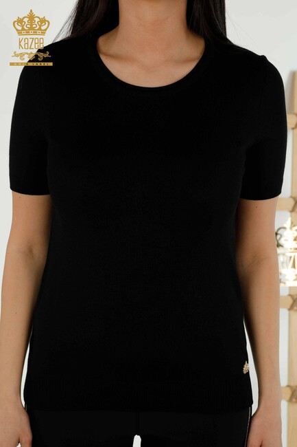 Women's Knitwear Crew Neck Black - 15943 | KAZEE - Thumbnail