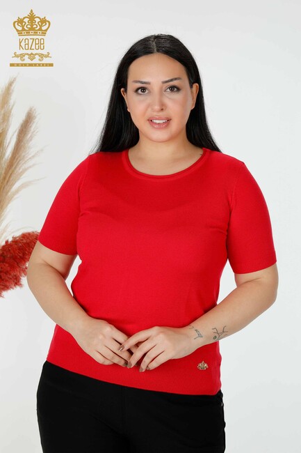 Women's Knitwear Crew Neck Coral - 15943 | KAZEE - Thumbnail