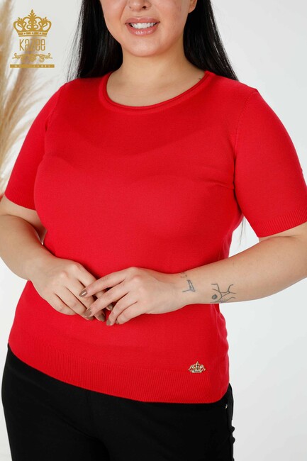 Women's Knitwear Crew Neck Coral - 15943 | KAZEE - Thumbnail