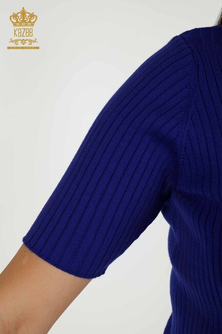 Women's Knitwear Button Detailed Saks - 30043 | KAZEE - Thumbnail