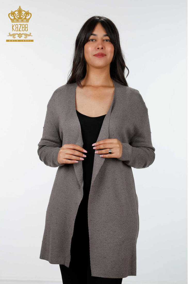 Women's Knitwear Cardigan Long Anthracite - 15436 | KAZEE