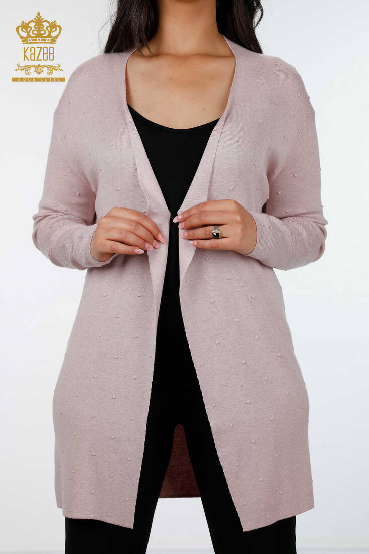 Women's Knitwear Cardigan Long Powder - 15436 | KAZEE