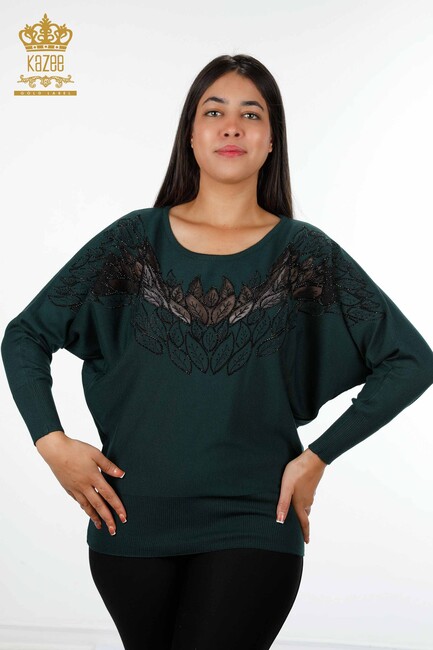 Women's Knitwear Embroidered Nefti - 16942 | KAZEE - Thumbnail